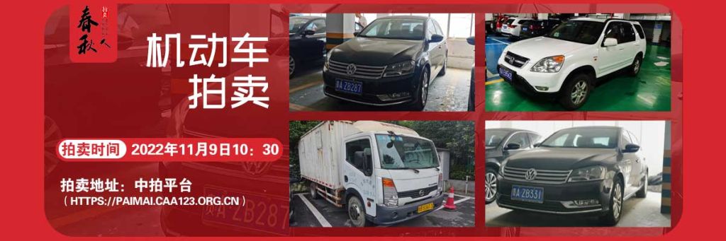 【11月09日】機(jī)動(dòng)車(chē)拍賣(mài)公告